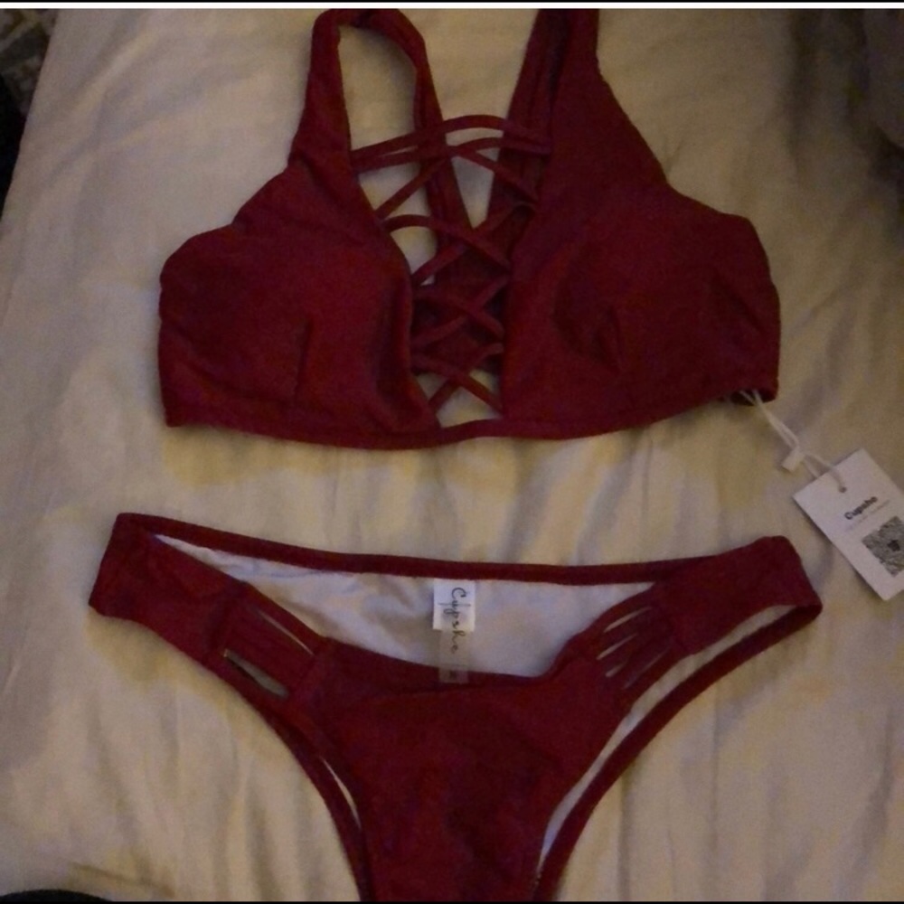 Maroon Bikini